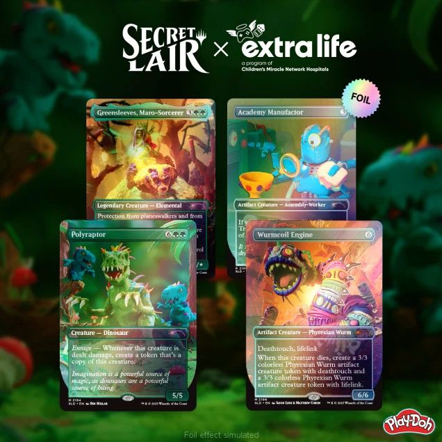 Secret Lair x Play-Doh: Squishful Thinking Extra Life 2025 Rainbow Foil Edition