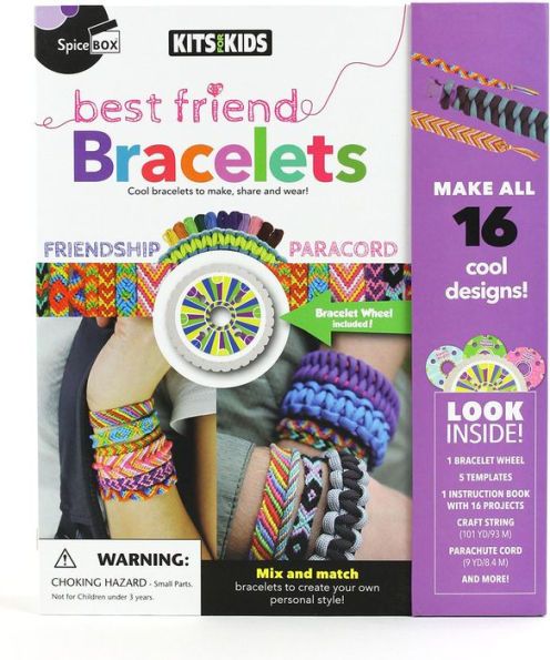 SpiceBox (746.42) Bestfriend Bracelets: Friendship &amp; Paracord Braclet Patterns (softcover)