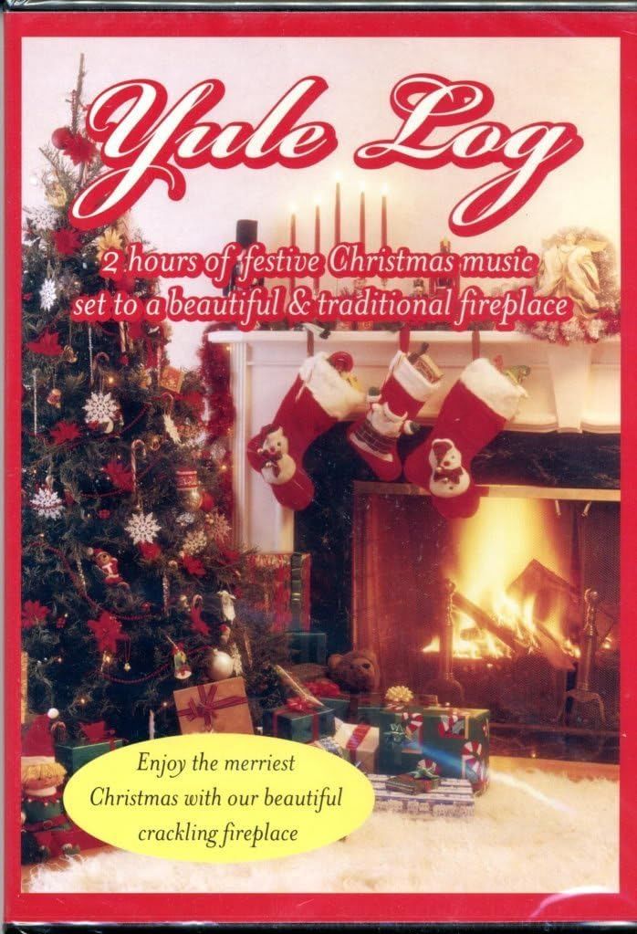 Yule Log (DVD) 2 Hours Of Festive Christmas Music &amp; Traditional Fireplace