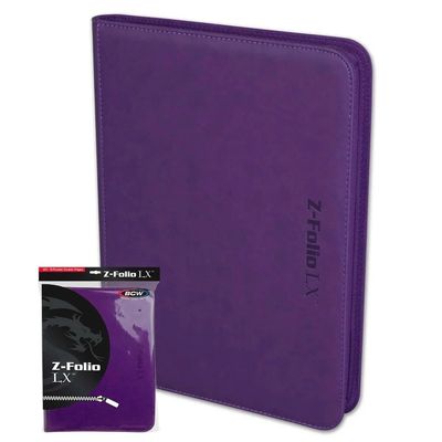 BCW Z-Folio 9 Pocket Binder Purple