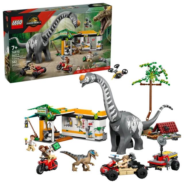 76973 - JURASSIC WORLD - Raptor &amp; Titanosaurus - 582pcs