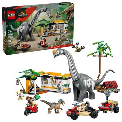 76973 - JURASSIC WORLD - Raptor &amp; Titanosaurus - 582pcs
