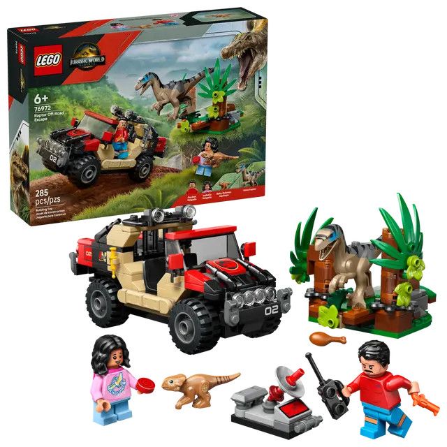 76972 - JURASSIC WORLD - Raptor Off-Road Escape - 285pcs