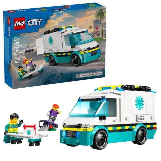 60451 - CITY - Emergency Ambulance - 184pcs