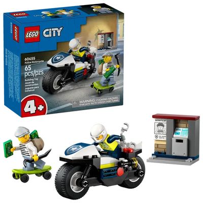 60455 - CITY - Police Motorcycle Chase - 65pcs - F25