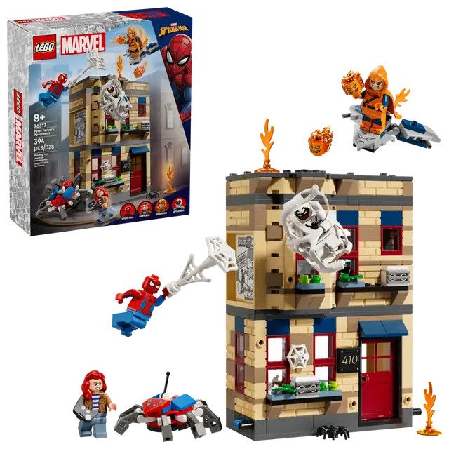 76317 - MARVEL - Peter Parker's Apartment - 394pcs