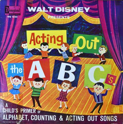 Walt Disney Presents – Acting Out The ABC's (G+, 1968, LP, Disneyland – DQ-1223)