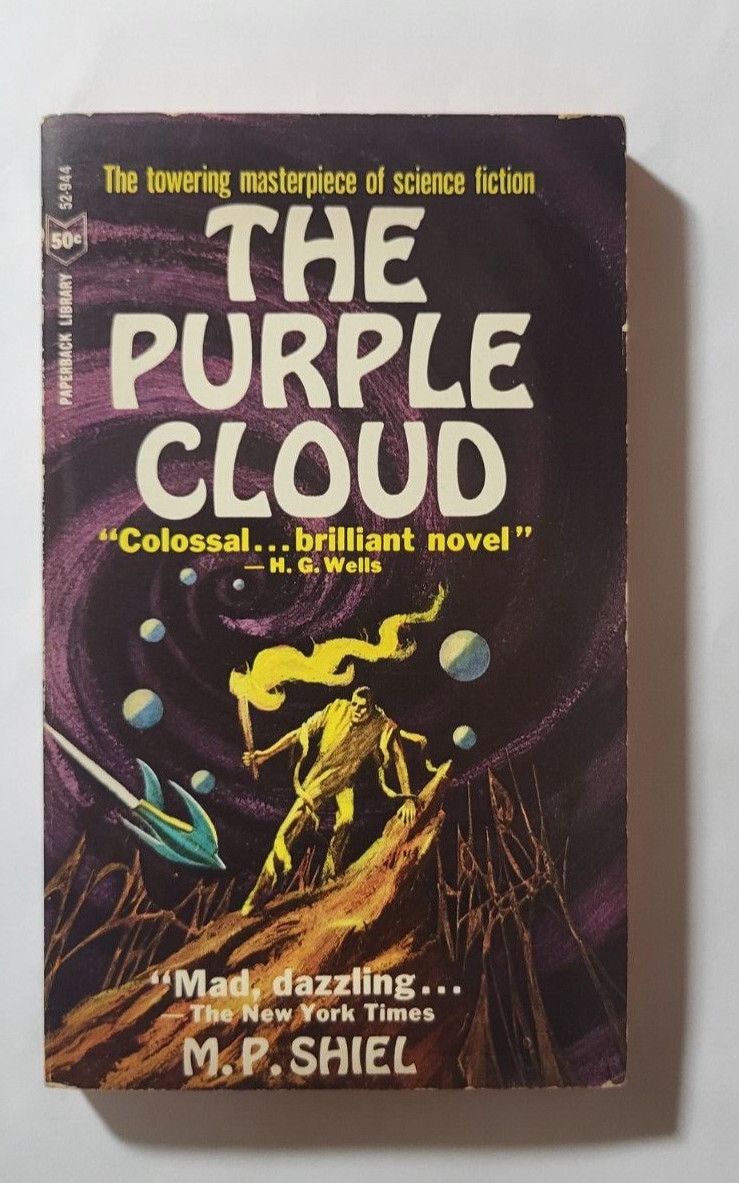 Shiel, M.P. (SF) The Purple Cloud (1966, Paperback Library, Vintage PB) Torn Cover
