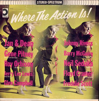 Various – Where The Action Is! (G+, 1965, LP, Stereo, Design Records – SDLP-210)
