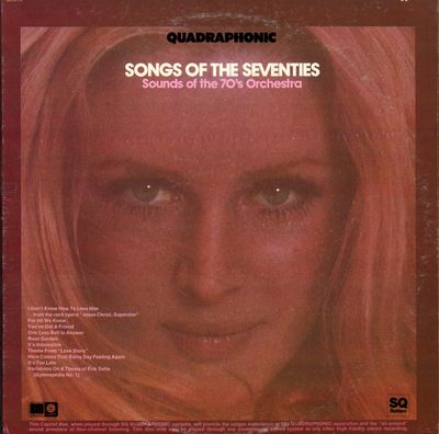 Sounds Of The 70's Orchestra – Songs Of The Seventies (VG+, 1972, LP, Capitol Special Markets – QL-6774)