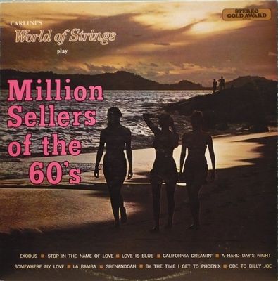 Carlini's World Of Strings – Million Sellers Of The 60's (VG, 1970, LP, Stereo Gold Award – GA-3)