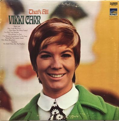 Vikki Carr – That's All (VG, 1969, LP, Sunset Records – SUS-5228)