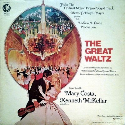 Mary Costa, Kenneth McKellar – The Great Waltz Original Sound Track (VG+, 1972, LP, Open Shrink, MGM Records – 1SE-39ST)