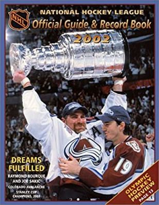 NHL (796.96) National Hockey League Official Guide &amp; Record Book 2002 (Colorado Avalanche Cover)