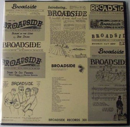 Various / Folkway Records – Broadside Ballads Vol. 1 (G+, 1964, LP, Broadside Records – BR 301)