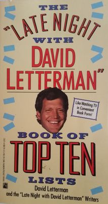 Letterman, David - The Late Night with David Letterman Book of Top Ten Lists (TP)