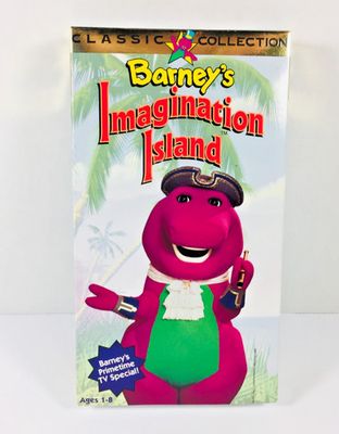 Barney's Imagination Island (1994) (VHS #2003, Clamshell)