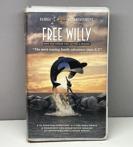 Free Willy (1993) (VHS, 18000, Clamshell)