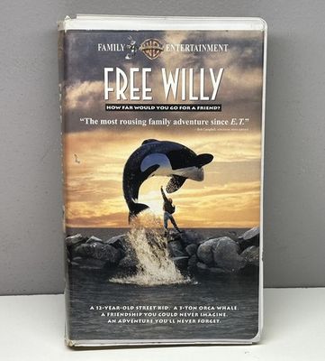 Free Willy (1993) (VHS, 18000, Clamshell)