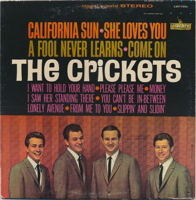 The Crickets – California Sun - She Loves You (VG, 1964, LP, Liberty – LST-7351) DSG