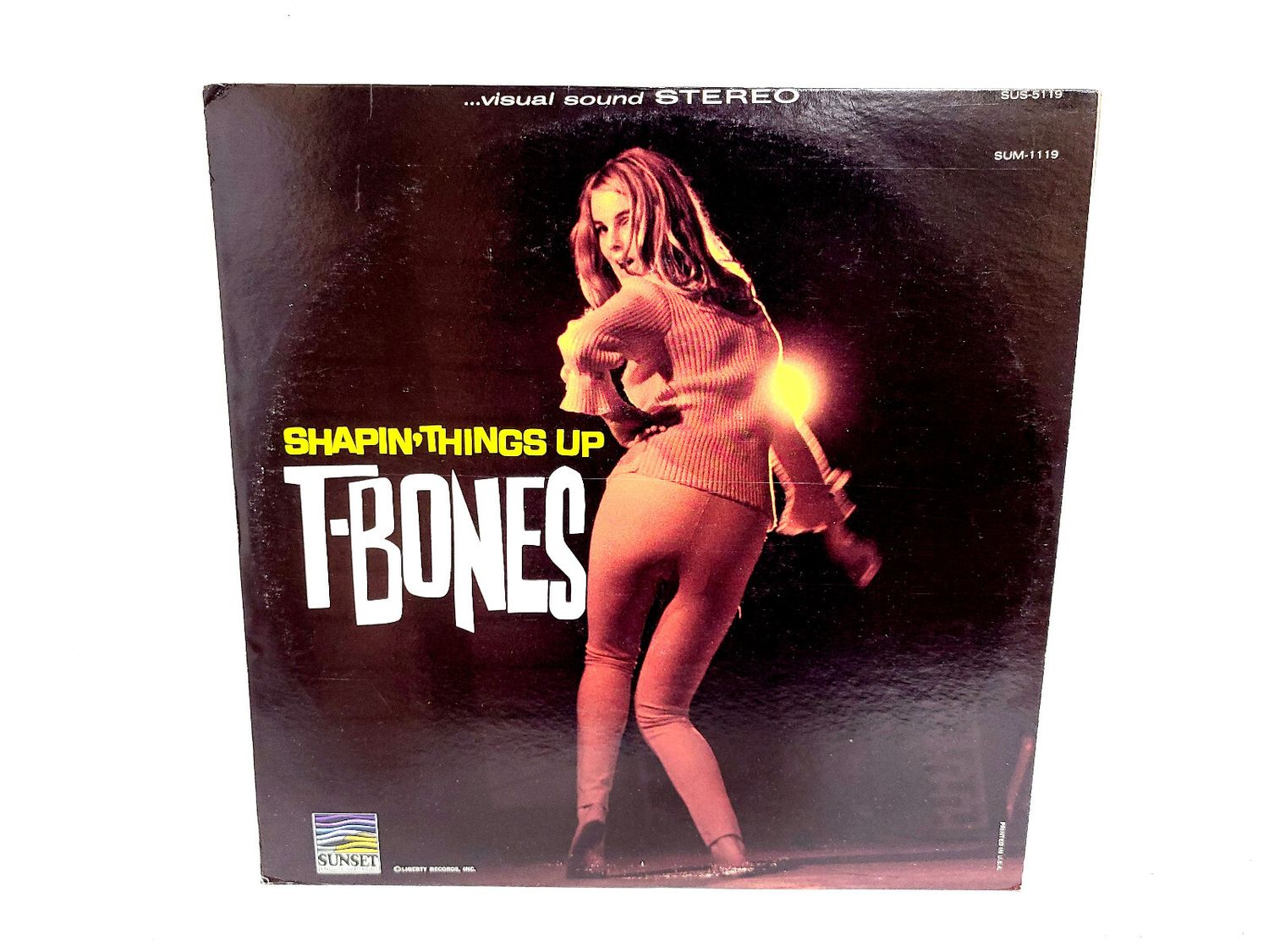 The T-Bones – Shapin' Things Up (Instrumental) (VG, 1966, LP, Stereo, Sunset Records – SUS-5119)
