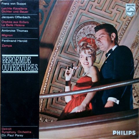 Detroit Symphony Orchestra – Von Suppé / Offenbach / Thomas / Hérold - Beroemde Ouvertures (VG, LP, Philips – D 88028 L, Netherlands))