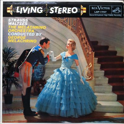 The Melachrino Orchestra, George Melachrino – Strauss Waltzes (VG, 1958, LP, Stereo, RCA Victor  LSP-1757)