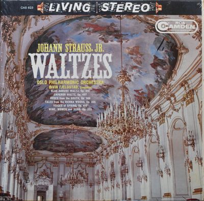 Oslo Philharmonic Orchestra, Øivin Fjeldstad – Johann Strauss, Jr. Waltzes (VG, LP, Stereo, RCA Camden – CAS 623)