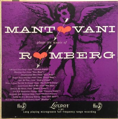Mantovani – Mantovani Plays The Music Of Romberg (G+, 1954, LP, London Records – LL 1031)