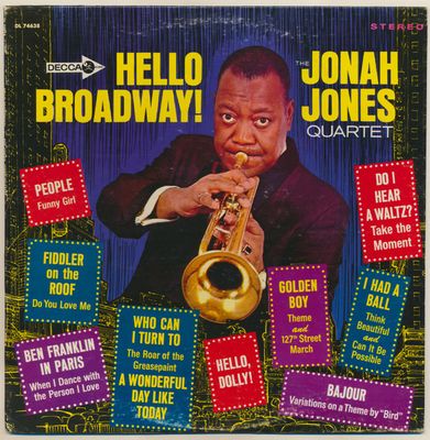 The Jonah Jones Quartet – Hello Broadway! (VG, 1965, LP, Stereo, Decca – DL 74638)
