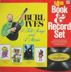 Burl Ives – Folk Songs And Stories (VG, 1974, LP, Includes 48-page Book, Children's Records Of America – T23555)