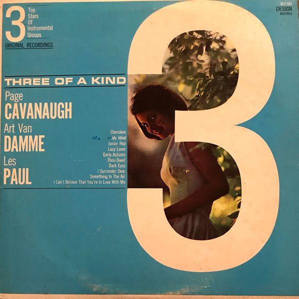 Art Van Damme / Les Paul / Page Cavanaugh – Three Of A Kind (VG, 1965, LP, Design Records – DLP-905)