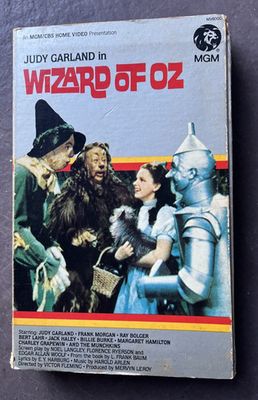 Wizard of Oz (1939) Judy Garland (VHS, 1st Release, RARE MGM Big Box, MV600001)