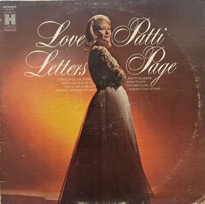 Patti Page – Love Letters (G+, 1969, LP, Harmony – HS 11305)