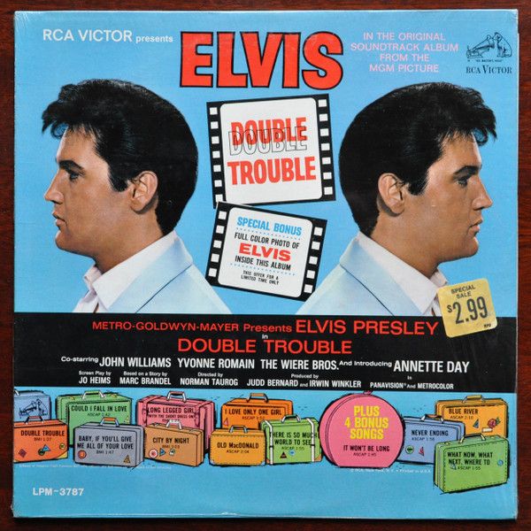 Elvis Presley – Double Trouble (G, 1967, LP, First US Mono Edition, RCA Victor – LPM-3787)