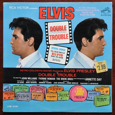 Elvis Presley – Double Trouble (G, 1967, LP, First US Mono Edition, RCA Victor – LPM-3787)