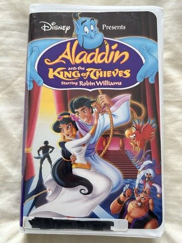 Aladdin and the King of Thieves (1996) (VHS 4609, Clamshell) Robin Williams