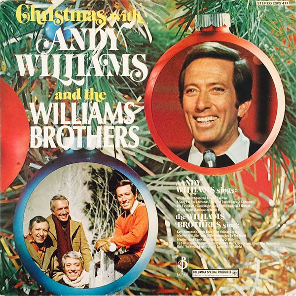 Andy Williams – Christmas With Andy Williams And The Williams Brothers (G+, 1971, LP, Columbia Special Products – CSPS 477)