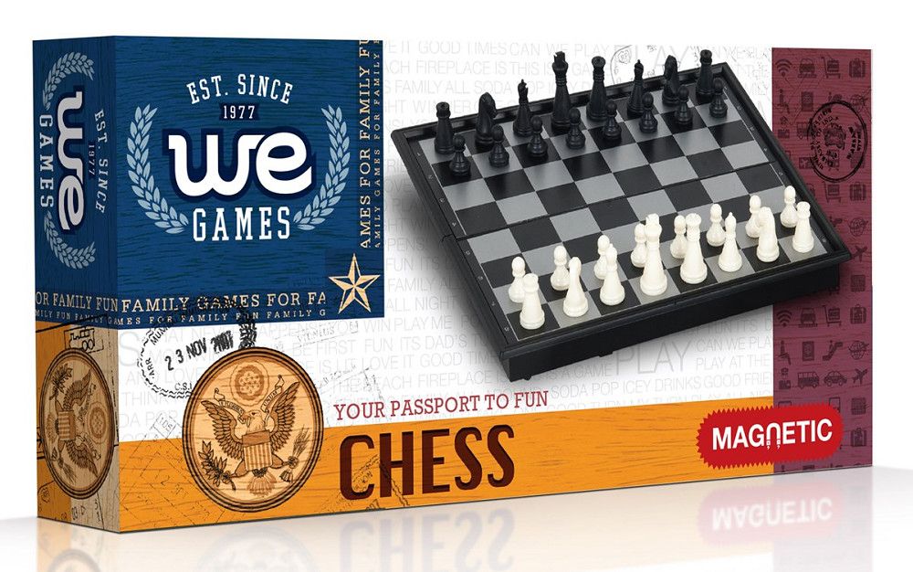 We Games 10" Magnetic Folding Chess Set