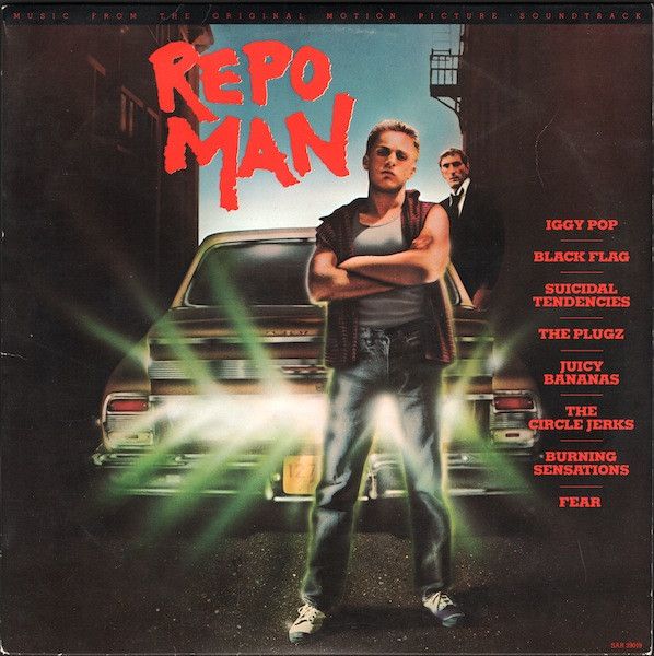 Repo Man Music From The Original Motion Picture Soundtrack (VG+, 1984, LP, San Andreas Records – SAR 39019)