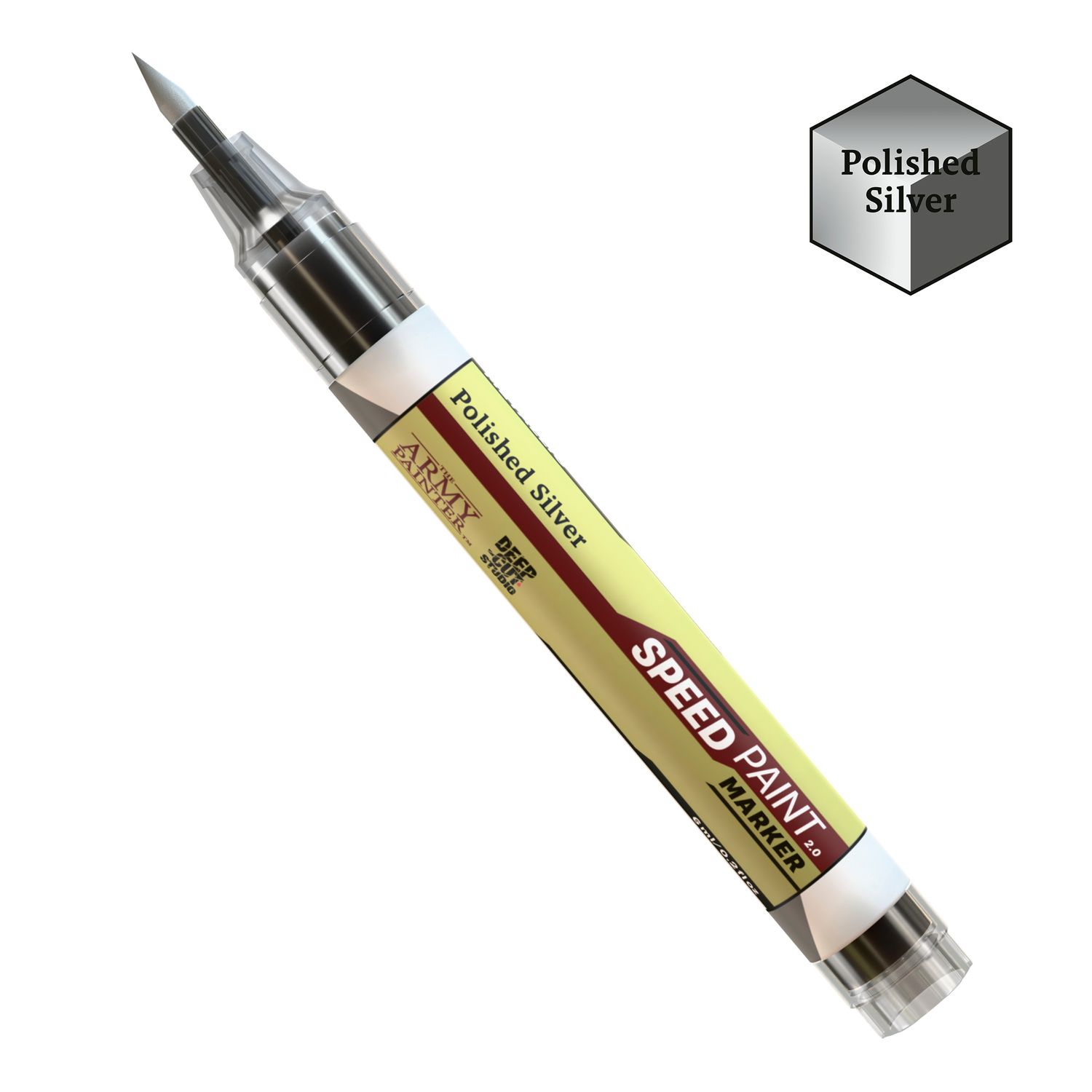 Army Painter Speed Paint Marker: Polished Silver
