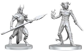 Pathfinder Unpainted Minis - Vordine (Infantry Devil)  &amp; Pitborn Rogue