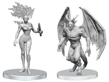Pathfinder Unpainted Minis - Gargoyle &amp; Shae