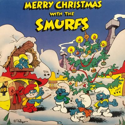 The Smurfs – Merry Christmas With The Smurfs (VG, 1983, LP, PolyGram – PTV-1032)