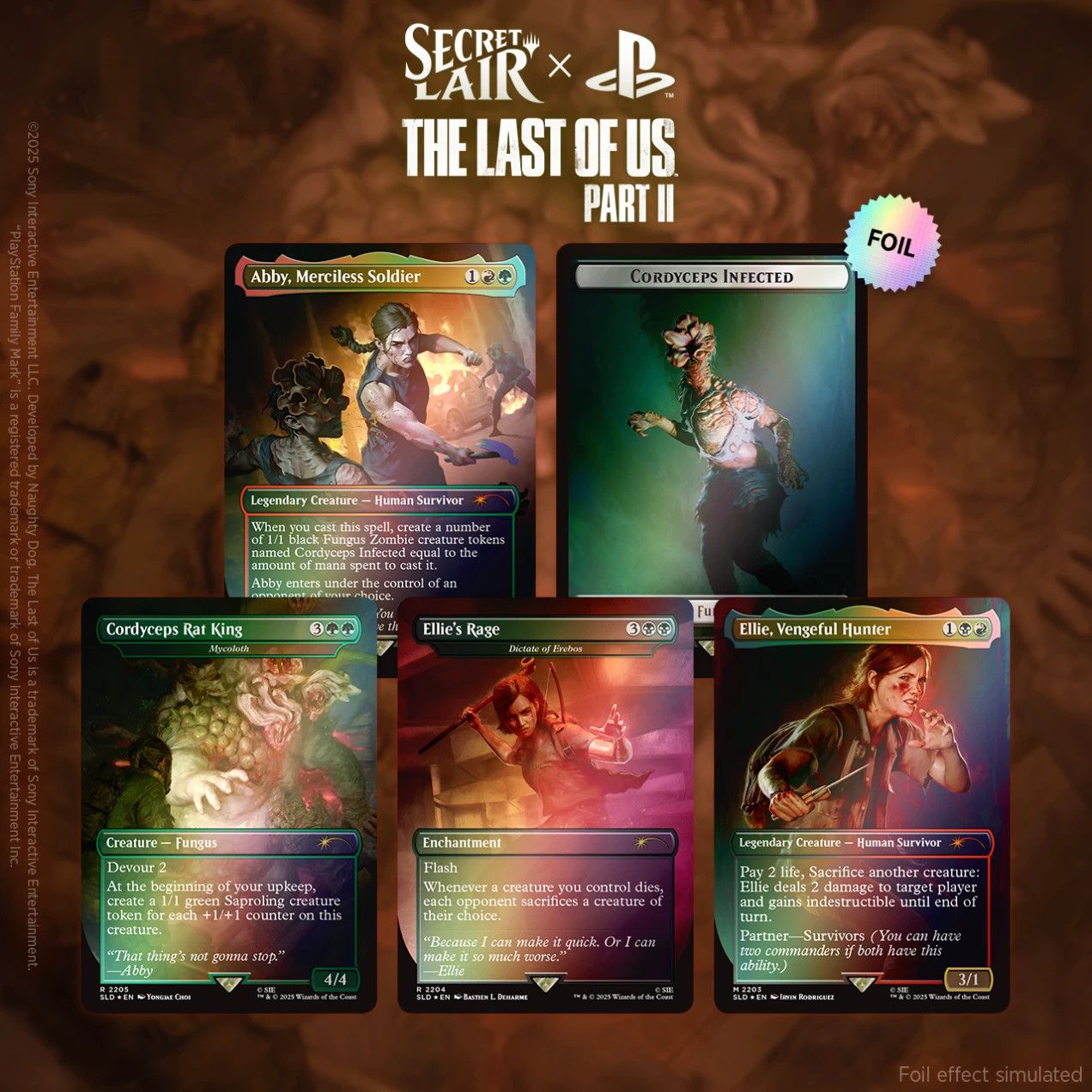 Secret Lair x The Last of Us: Part 2 Rainbow Foil Edition