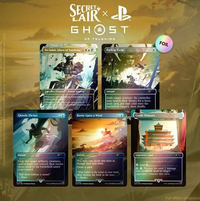 Secret Lair x Ghost of Tsushima Rainbow Foil Edition