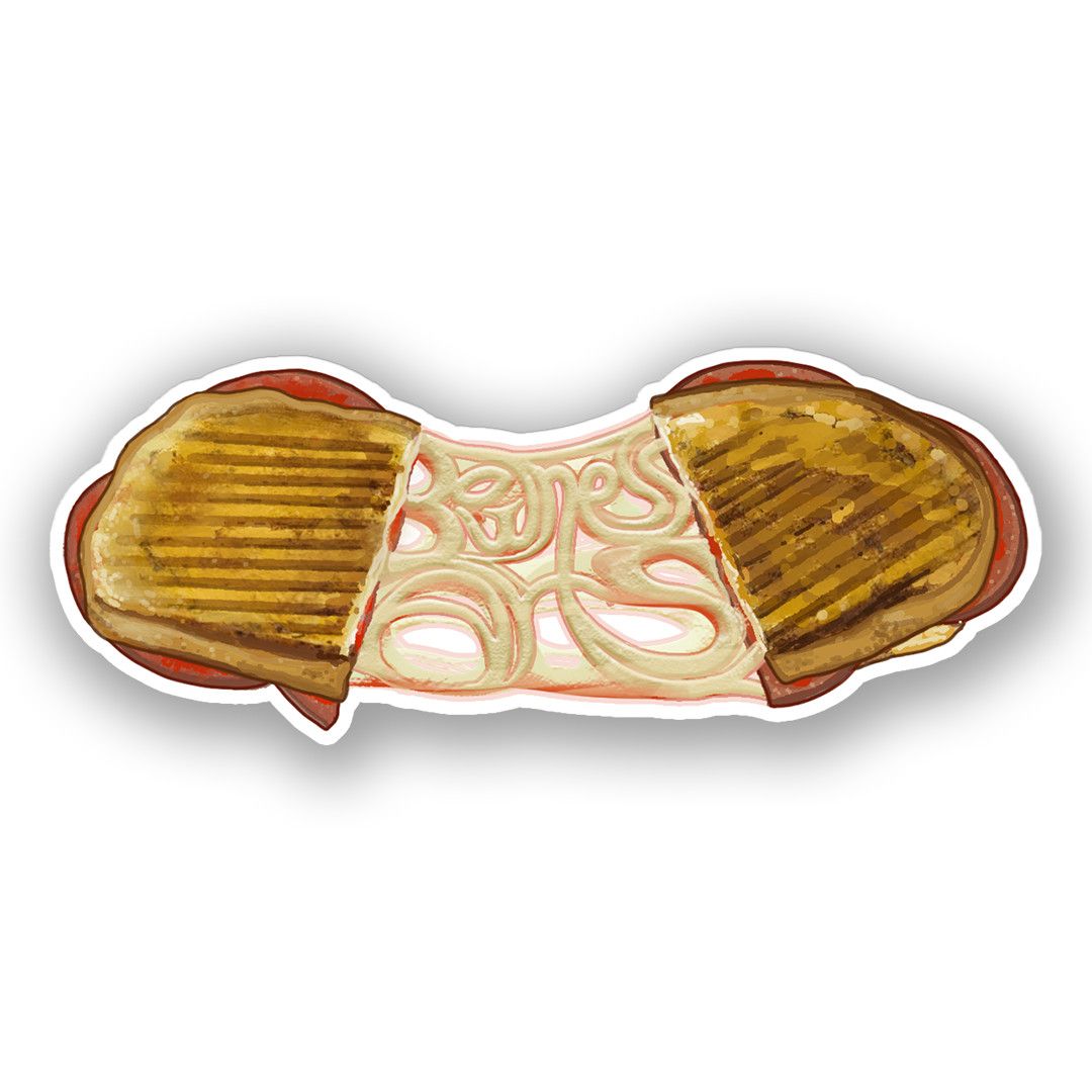 Bowness Arts Sticker - 3" Cheese Sandwich