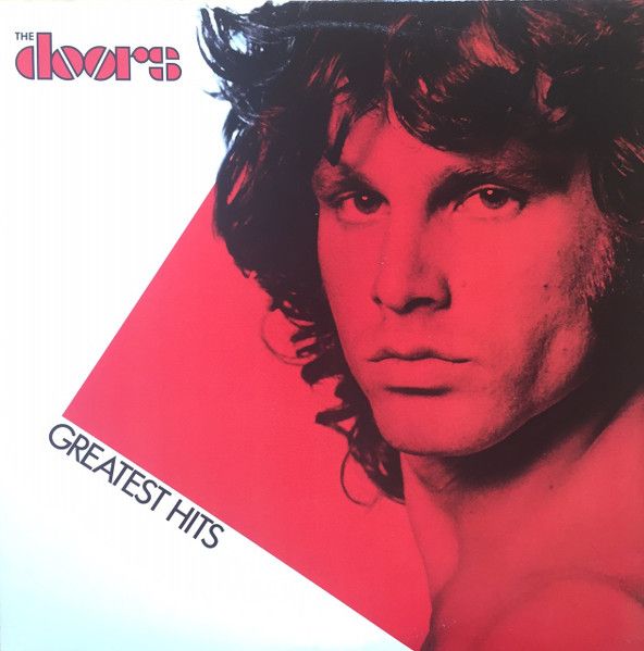 The Doors – Greatest Hits (G+, 1980, LP, Elektra – X5E-515) Cover spray-paint damaged