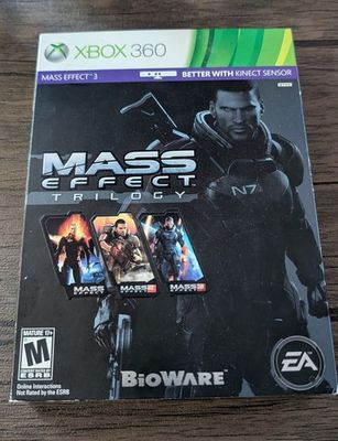 Mass Effect Trilogy (2012) Complete w/ Slipcover (Xbox 360)