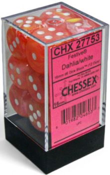 Chessex (16mm D6 x12) CHX27753  Kelp/light green